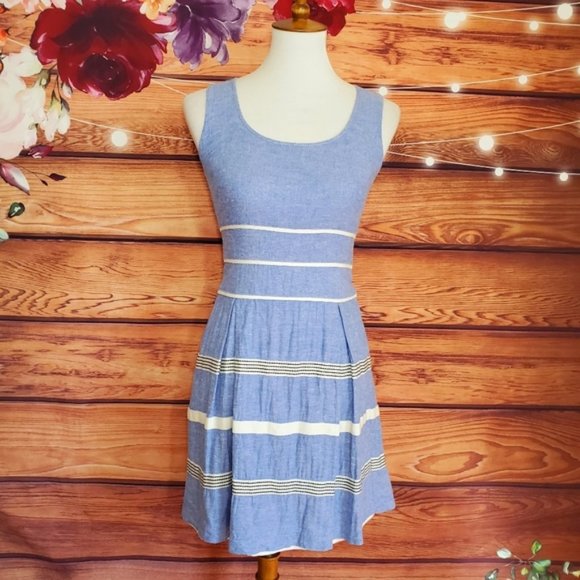 Ann Taylor Dresses & Skirts - 🔵3/$30 Ann Taylor Blue and White Striped Dress